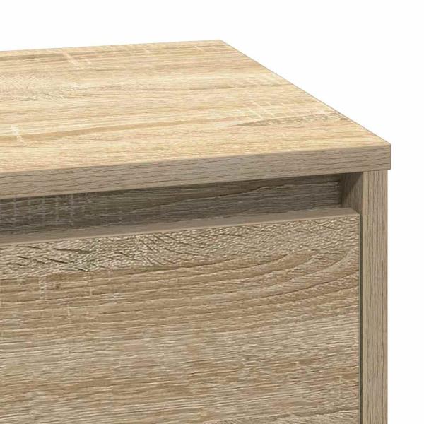 Nachttisch mit LED Sonoma Eiche 71x34,5x75 cm Holzwerkstoff