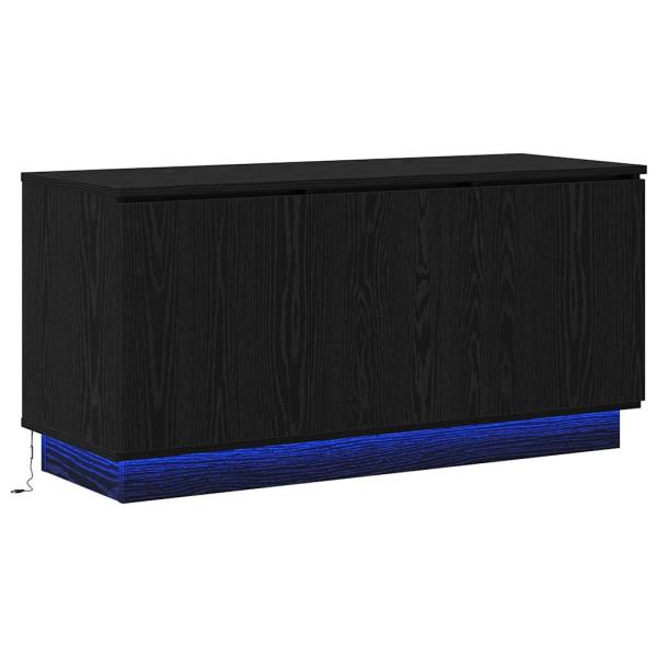 TV-Schrank Schwarz 100x38x49 cm Holzwerkstoff