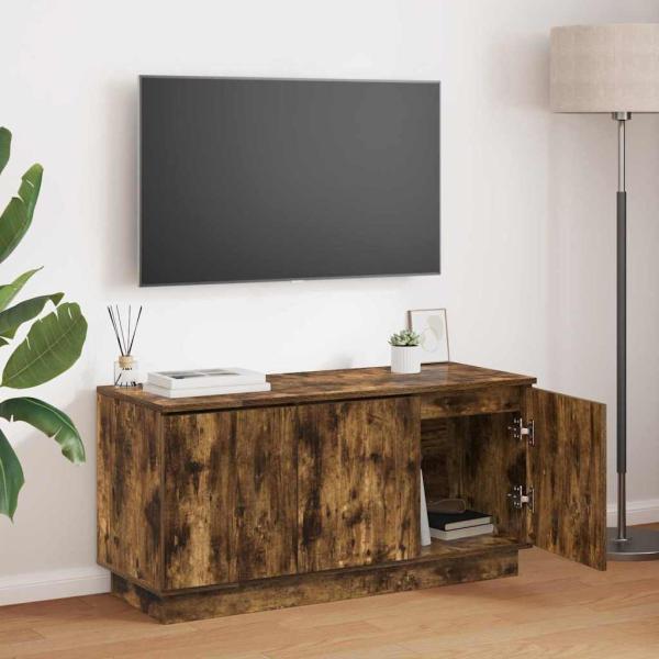 ARDEBO.de - TV-Schrank Geräucherte Eiche 100x38x49 cm Holzwerkstoff