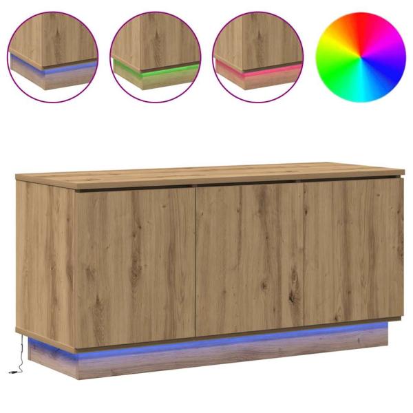 TV-Schrank Massivholz Eiche 100x38x49 cm Holzwerkstoff
