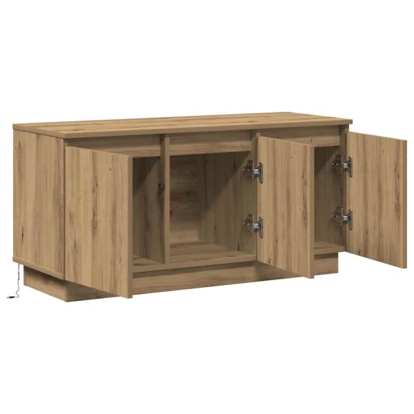 TV-Schrank Massivholz Eiche 100x38x49 cm Holzwerkstoff