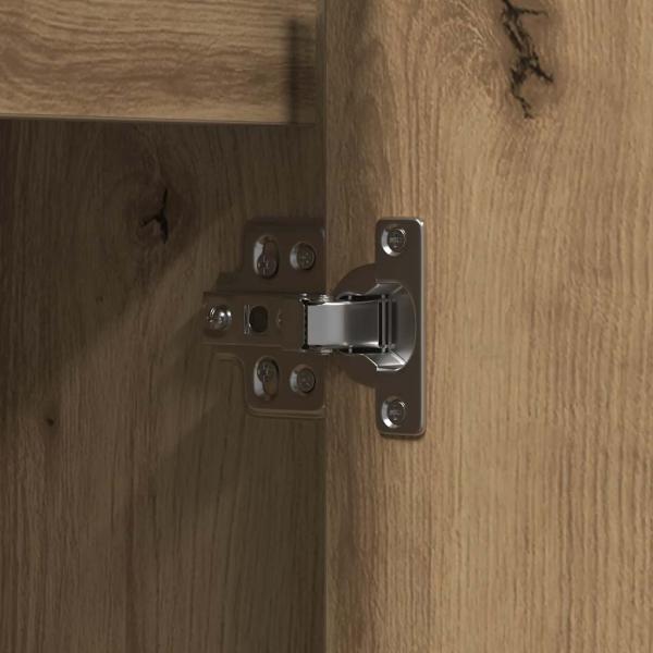 Sideboard mit LED in Artisan Eiche 90x32x75 cm aus Ingenieurholz