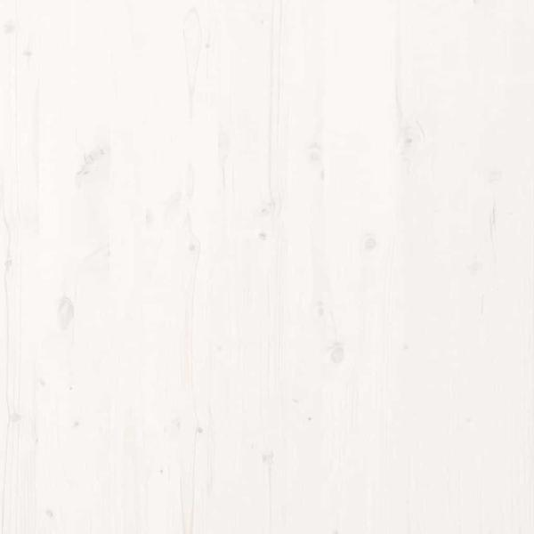 ARDEBO.de - Bettgestell Weiß 100x210 cm Massivholz Kiefer