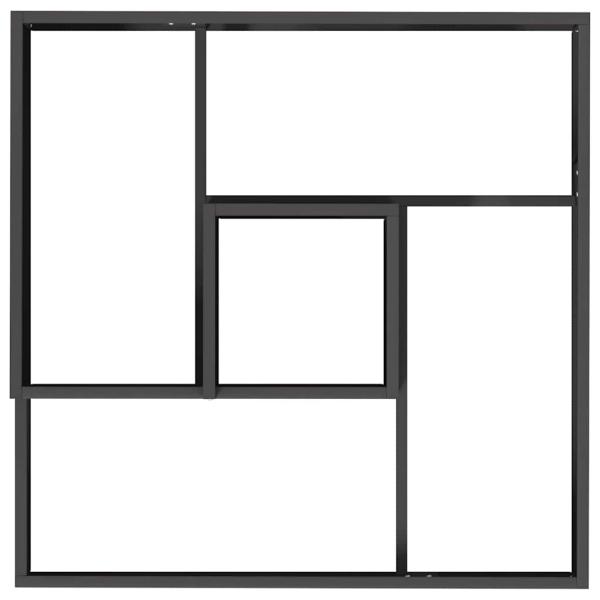 Blumentopf Schwarz 80x80x50 cm Kaltgezogener Stahl