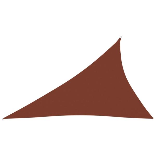 Sonnensegel Oxford-Gewebe Dreieckig 3x4x5 m Terracotta-Rot