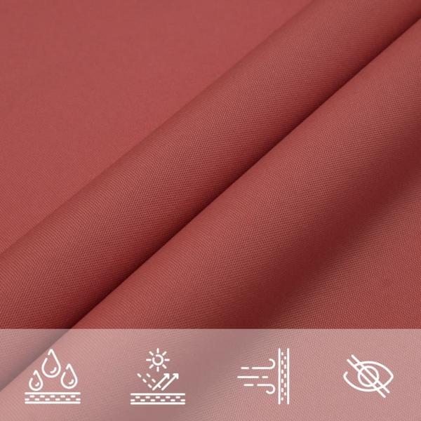 Sonnensegel Oxford-Gewebe Dreieckig 3x4x5 m Terracotta-Rot