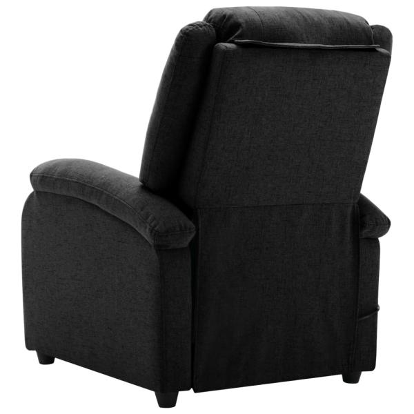 Massagesessel Elektrisch Schwarz Stoff
