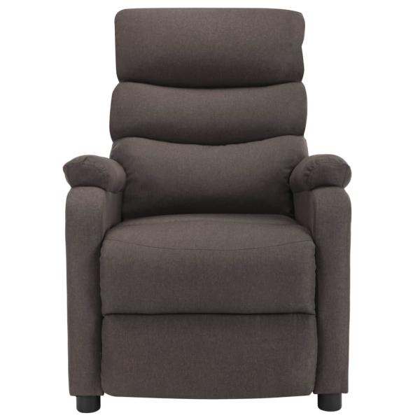 Massagesessel Elektrisch Taupe Stoff