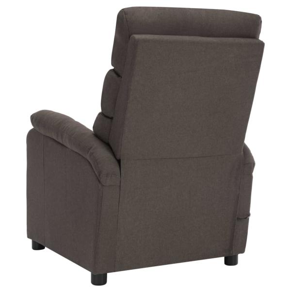 Massagesessel Elektrisch Taupe Stoff