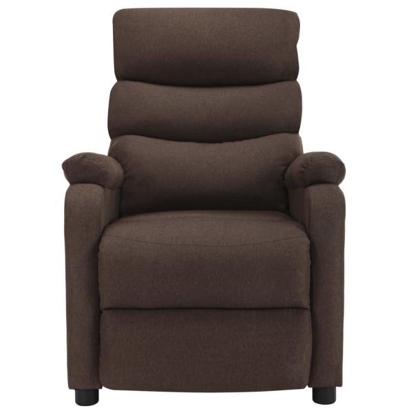 Massagesessel Elektrisch Braun Stoff