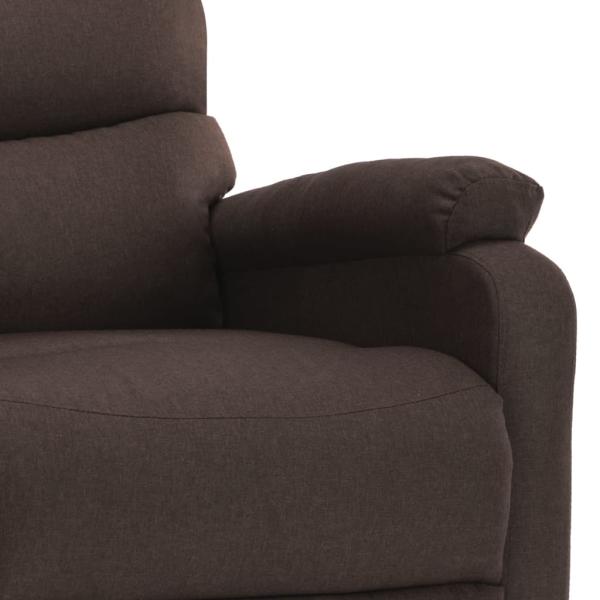 Massagesessel Elektrisch Braun Stoff