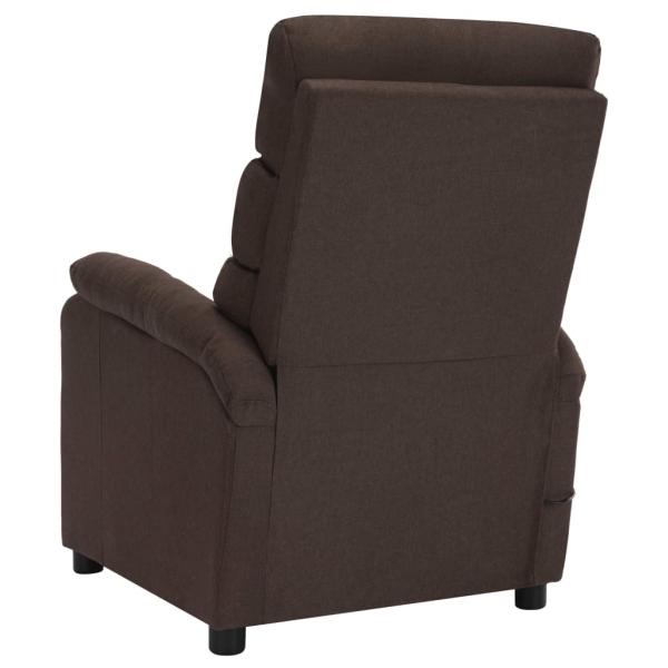 Massagesessel Elektrisch Braun Stoff