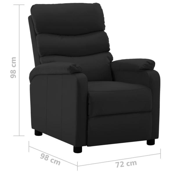 Relaxsessel Elektrisch Schwarz Kunstleder