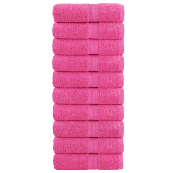 ARDEBO.de - Premium-Gästetücher SOLUND 10 Stk. Rosa 30x50 cm 600 g/m²