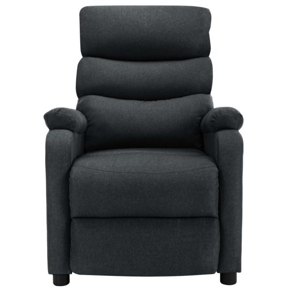 Massagesessel Elektrisch Dunkelgrau Stoff