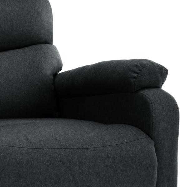 Massagesessel Elektrisch Dunkelgrau Stoff