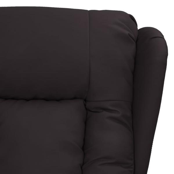 Massagesessel mit Aufstehhilfe Schwarz Kunstleder