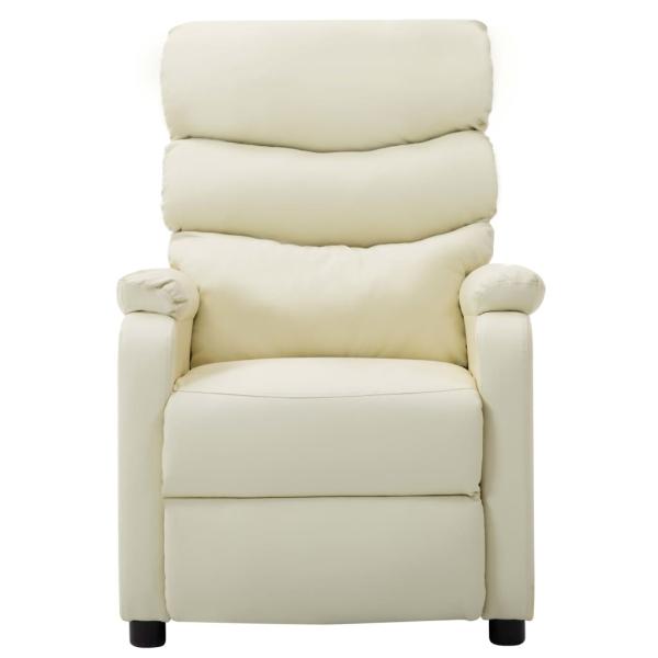 Relaxsessel Creme Kunstleder