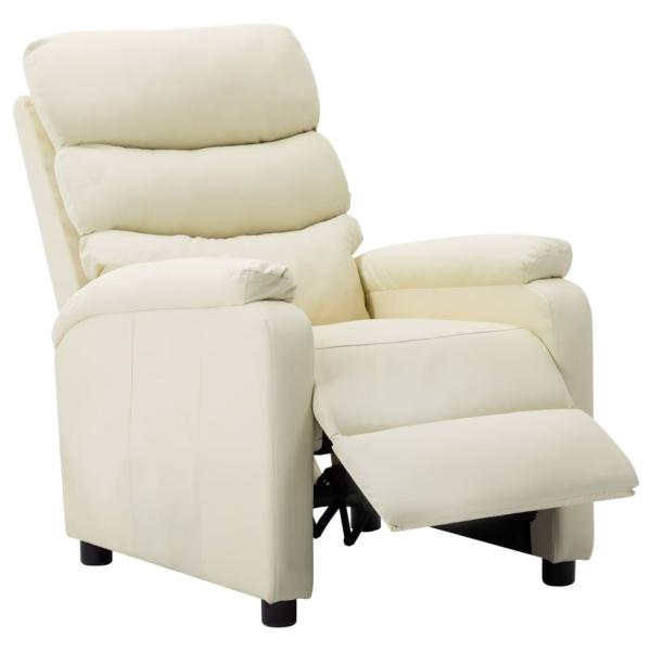 Relaxsessel Creme Kunstleder