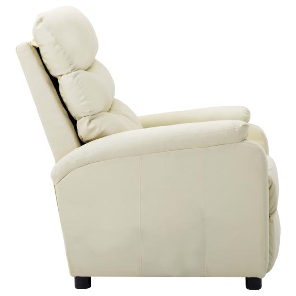Relaxsessel Creme Kunstleder