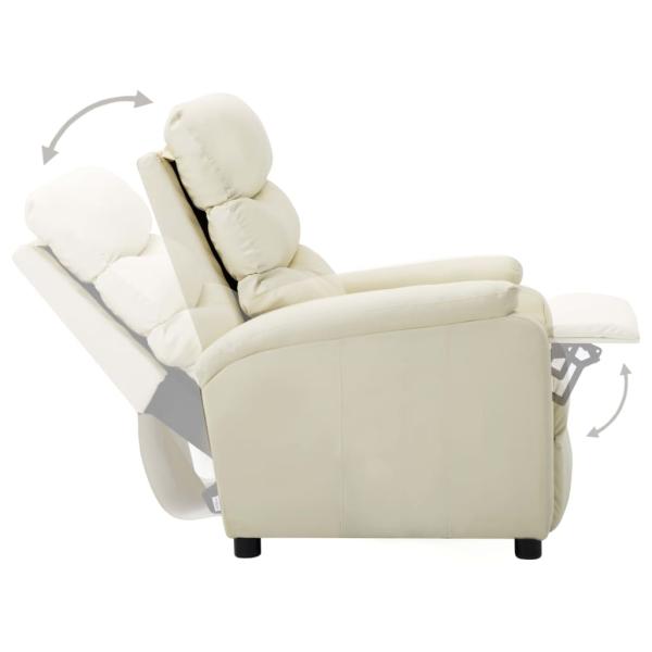 Relaxsessel Creme Kunstleder