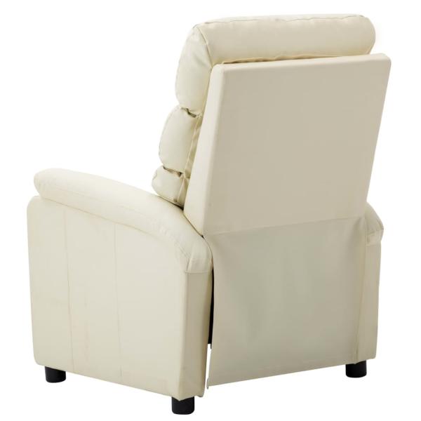 Relaxsessel Creme Kunstleder