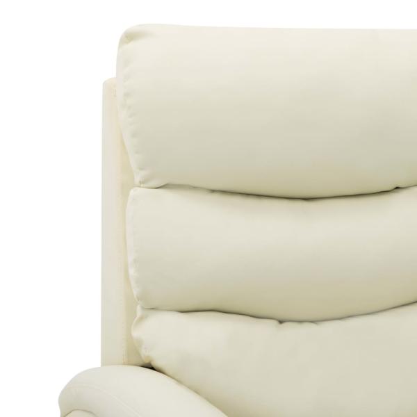 Relaxsessel Creme Kunstleder