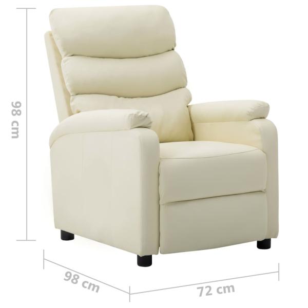 Relaxsessel Creme Kunstleder