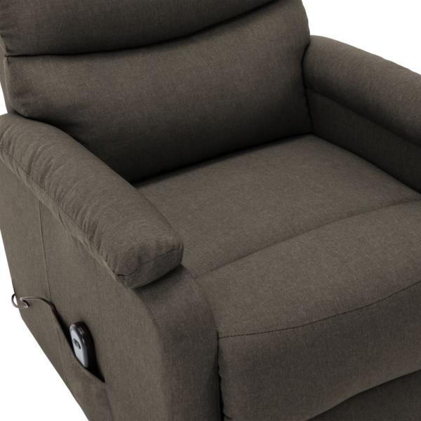 Aufstehsessel Taupe Stoff