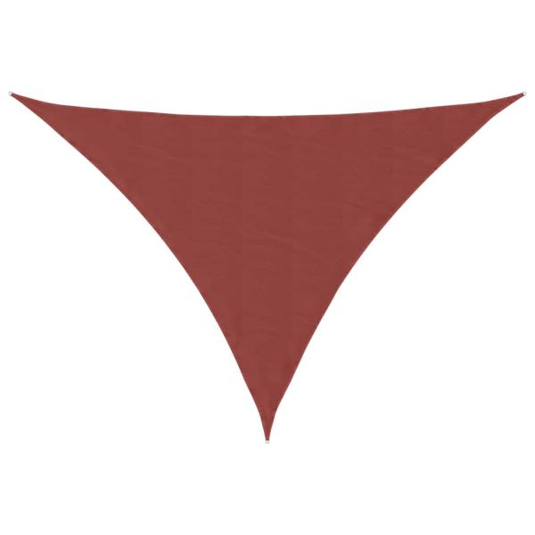 Sonnensegel Oxford-Gewebe Dreieckig 3x3x4,24 m Terrakotta-Rot