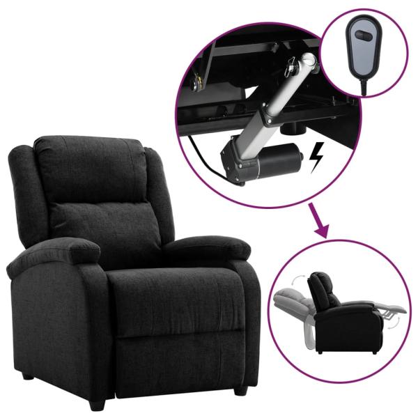 Relaxsessel Elektrisch Schwarz Stoff