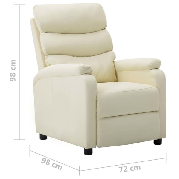 Relaxsessel Elektrisch Creme Kunstleder