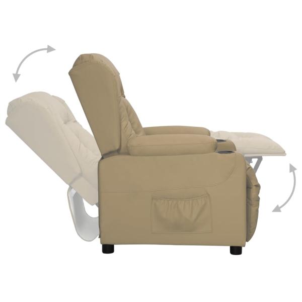 Relaxsessel Cappuccino-Braun Kunstleder