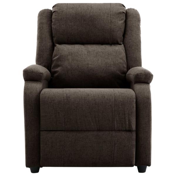 Relaxsessel Elektrisch Dunkelbraun Stoff