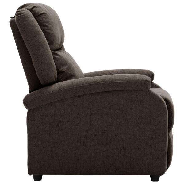 Relaxsessel Elektrisch Dunkelbraun Stoff