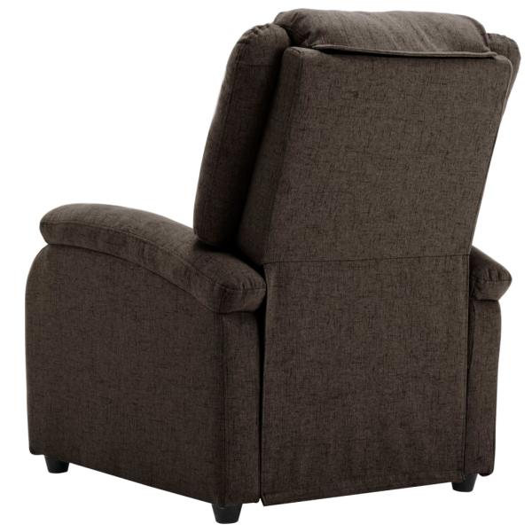 Relaxsessel Elektrisch Dunkelbraun Stoff