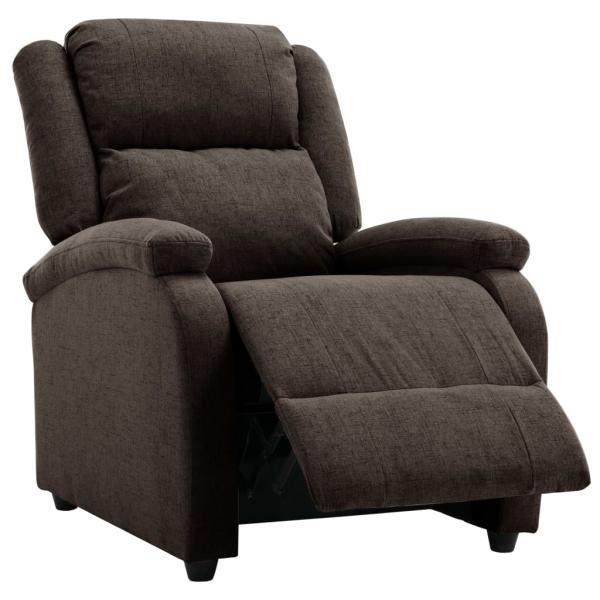 Relaxsessel Elektrisch Dunkelbraun Stoff