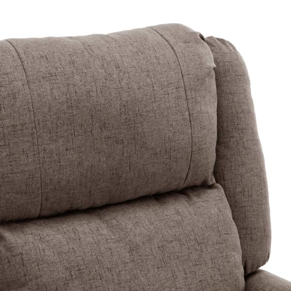 Relaxsessel Elektrisch Taupe Stoff