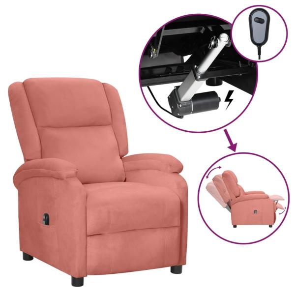 Relaxsessel Elektrisch Rosa Samt