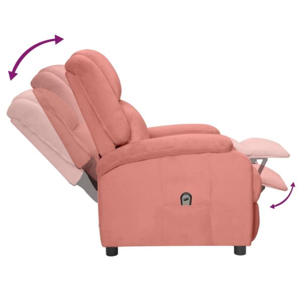 Relaxsessel Elektrisch Rosa Samt