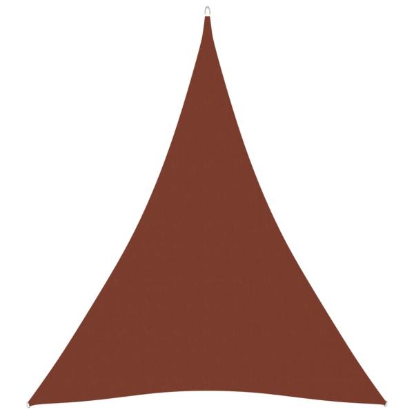 Sonnensegel Oxford-Gewebe Dreieckig 3x4x4 m Terrakotta-Rot
