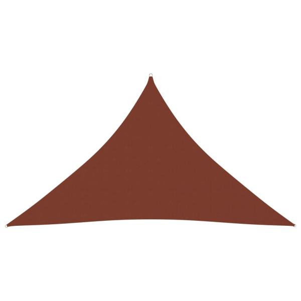 Sonnensegel Oxford-Gewebe Dreieckig 2,5x2,5x3,5m Terrakotta-Rot