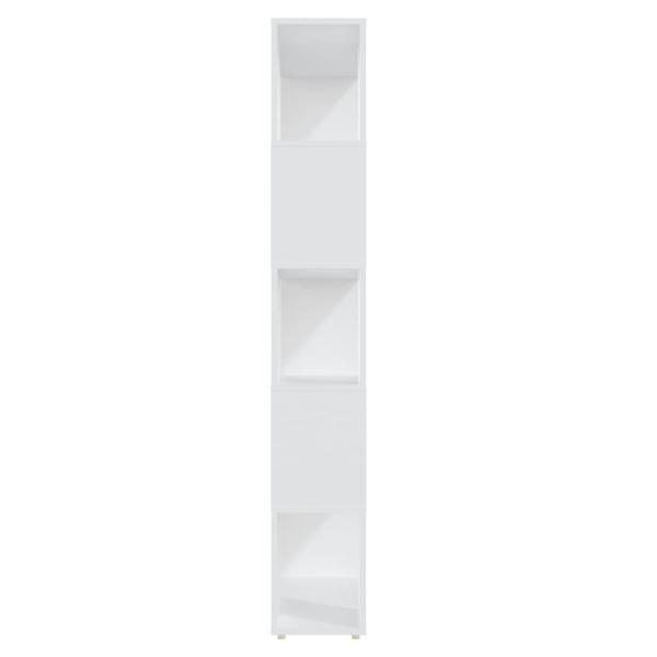 Bücherregal Raumteiler Weiß 80x24x155 cm Holzwerkstoff