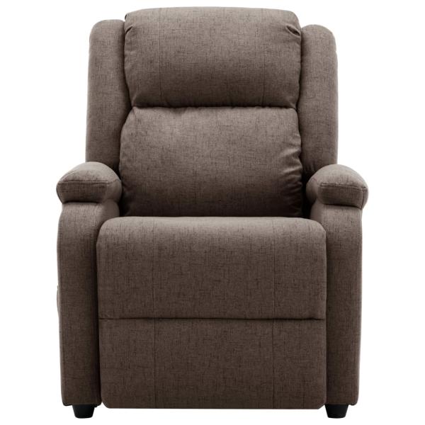 Massagesessel Elektrisch Taupe Stoff