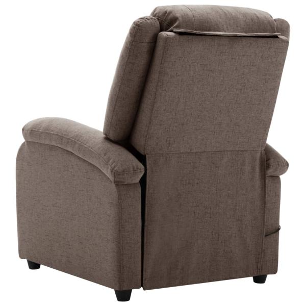 Massagesessel Elektrisch Taupe Stoff