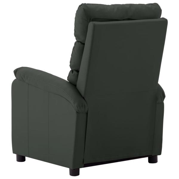 Massagesessel Elektrisch Grau Kunstleder