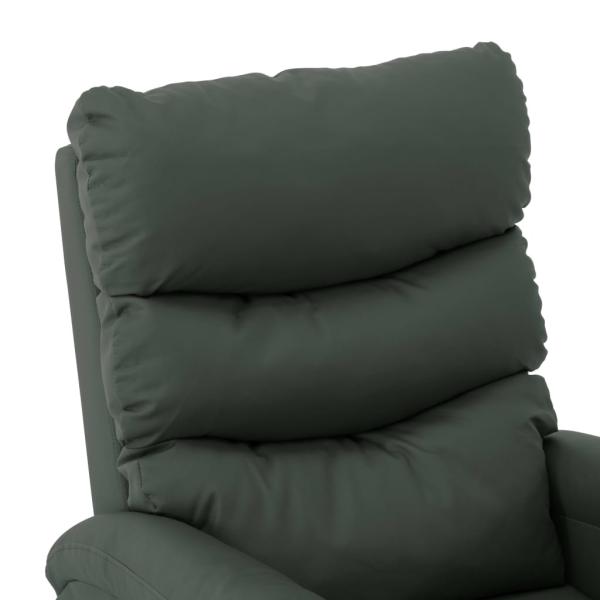 Massagesessel Elektrisch Grau Kunstleder