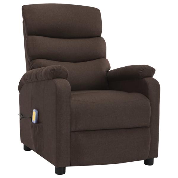 Massagesessel Braun Stoff