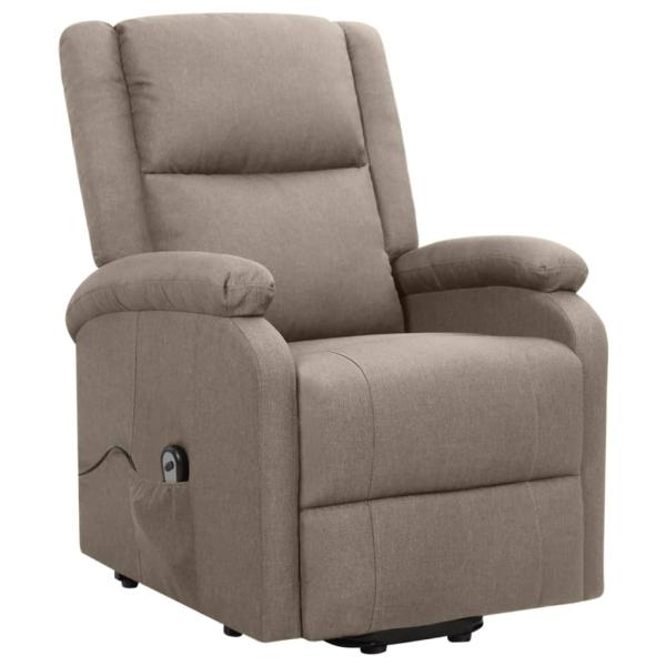 Aufstehsessel Taupe Stoff
