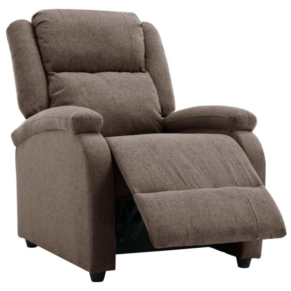 Relaxsessel Taupe Stoff